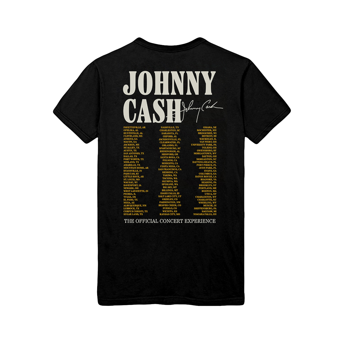 Johnny Cash: The Official Concert Experience T-Shirt